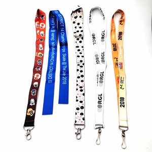 Cordón de impresión por sublimación de tinte colorido personalizado, cordón de correa de cuello deportivo Exhbiton con portatarjetas de identificación - Product Image 4