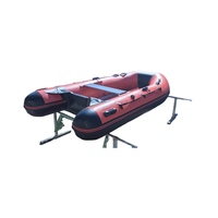 Bateau pneumatique sportif 3m en PVC Hypalon avec pont gonflable et plancher en aluminium, épaisseur 1,2 mm, capacité 2 personnes, pour lac et activités nautiques en extérieur