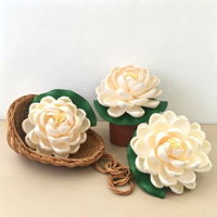 Décoration d'aromathérapie en rotin 100% naturel personnalisée, fleur de lotus zen, décoration de voiture et de maison, Halloween, décoration de fête de remise de diplôme, fleurs et plantes décoratives