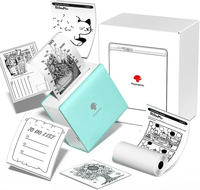 Imprimante de poche Phomemo M02 PRO 300 DPI, imprimante photo thermique sans encre haute résolution pour notes d'étude et autocollants DIY