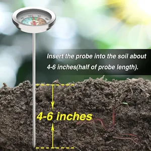 Червячной почвенный термометр для сада и червячного компоста, термометр, почвенный термометр