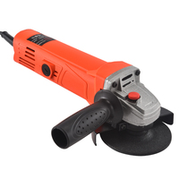 Meuleuse d'angle professionnelle 125 mm/5 pouces 220/110 V avec interrupteur à glissière, moteur à balais 850 W, disque de meulage, usage industriel DIY, certifiée CE