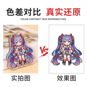 พวงกุญแจอะคริลิคงานฝีมือ สไตล์การ์ตูนอนิเมะแบบกำหนดเอง สำหรับแฟนๆ และนักสะสม - Product Image 4