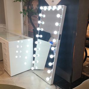 ¡En Stock en nosotros! Docarelife vestidor moderno Hollywood vanidad <span class=keywords><strong>espejo</strong></span> iluminado de <span class=keywords><strong>cuerpo</strong></span> completo <span class=keywords><strong>espejo</strong></span> <span class=keywords><strong>con</strong></span> altavoz inalámbrico - Product Image 2