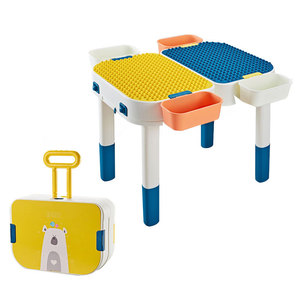 Trẻ Em Hoạt Động Chơi Bàn Với Hộp Lưu Trữ Ghế Đa Khối Xây Dựng Bàn Học Bàn Đồ Chơi Đặt Cho Trẻ Mới Biết Đi Bé Trai Bé Gái Playroom - Product Image 3
