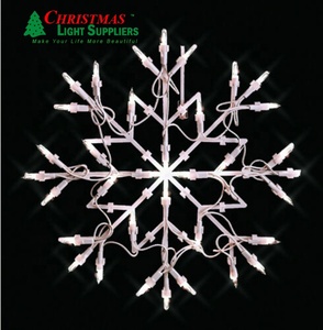 Customization 50 LED <strong>Snowflake</strong> <strong>Window</strong> <strong>Lights</strong> New Christmas LED <strong>Snowflake</strong> White Plastic <strong>Lights</strong> IP44 Rated for <strong>Window</strong> Deocaration - Product Image 3