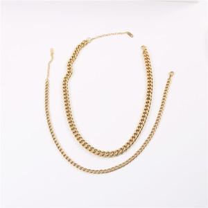 Joolim – collier en acier inoxydable, chaîne cubaine, bijoux tendance, vente en gros, collier en or - Product Image 4