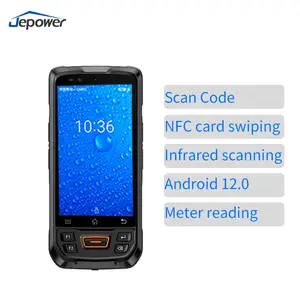 Android 12 5.0'' IP67 Rugged PDA Mobile Industrial 2.0 GHz NFC 1D 2D Barcode Scanner PDA Data Terminal With Infrared