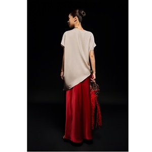 Crew Neck Casual Minimalist Breathable Solid Loose Fit <b>Short</b> <b>Sleeve</b> Daily Wear Office <b>Women's</b> Vietnam T-<b>Shirts</b> - Product Image 5