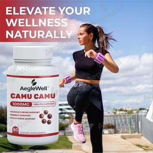 AegleWell, cápsulas de extracto de Camu de etiqueta privada, potenciador del sistema inmunológico <span class=keywords><strong>natural</strong></span>, cápsulas de vitamina C Camu orgánico - Product Image 4
