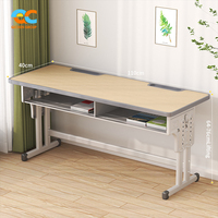 Fabricant professionnel de tables d'étude à effet bois, table d'école robuste à levage métallique pour fournisseur B2B ISO CE BIFMA