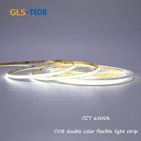 Bande LED COB à CRI élevé Ra90 2700K-6500K 600 LED/m 5mm 7+7W/m 1400lm/m DC24V 12V Ruban Flexible Sans Soudure pour Décoration Intérieure