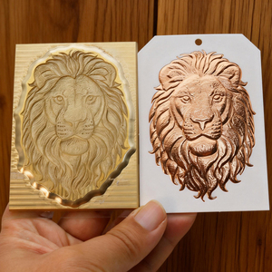 Moldes de Bronceado en Relieve Pequeños para Cultura y Creatividad, Placas de Bronceado para Marcadores/Cuadernos, Herramientas de Bronceado Cóncavo-Convexas Personalizadas - Product Image 1