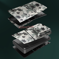 Nouvelle arrivée plaque frontale séparée pour la nouvelle PS5 Slim Disc plaques anti-rayures coque de remplacement pour PS5 Slim Camouflage