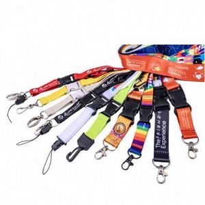 Custom Logo Wholesale <b>Polyester</b> <b>Lanyard</b> Card Holder Sublimation Woven <b>Lanyards</b> - Product Image 2
