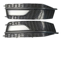 Couvre-phare antibrouillard de style sport en nid d'abeille pour Audi A4 S4 B8.5 Sline 2013 2014 2015 2016