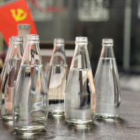 La dernière bouteille de vin en verre ovale transparente de 100 ml la plus vendue, bouteille d'eau minérale