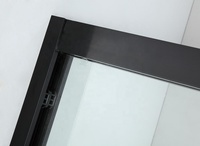 Cabine de douche en verre trempé de luxe américaine pour salle de bain moderne