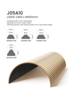 Panneau mural flexible pliable en MDF sur mesure