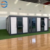 WinFair Japon Maison préfabriquée modulaire en conteneur extensible pour vivre dans la conception 20Ft 2025 Maison modulaire autonome