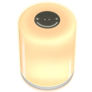 Lampada da comodino a tre colori ad alta luminosità con controllo scorrevole per atmosfera decorativa luce notturna colorata ed elegante - Product Image 3