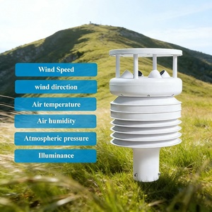 VWS006AG เครื่องวัดความเร็วลมแบบอัลตราโซนิก 6-in-1 RS485 พร้อมเซ็นเซอร์วัดทิศทางลม ความสว่าง และสถานะอากาศ สถานีตรวจอากาศขนาดกะทัดรัด รองรับ OEM ODM - Product Image 1