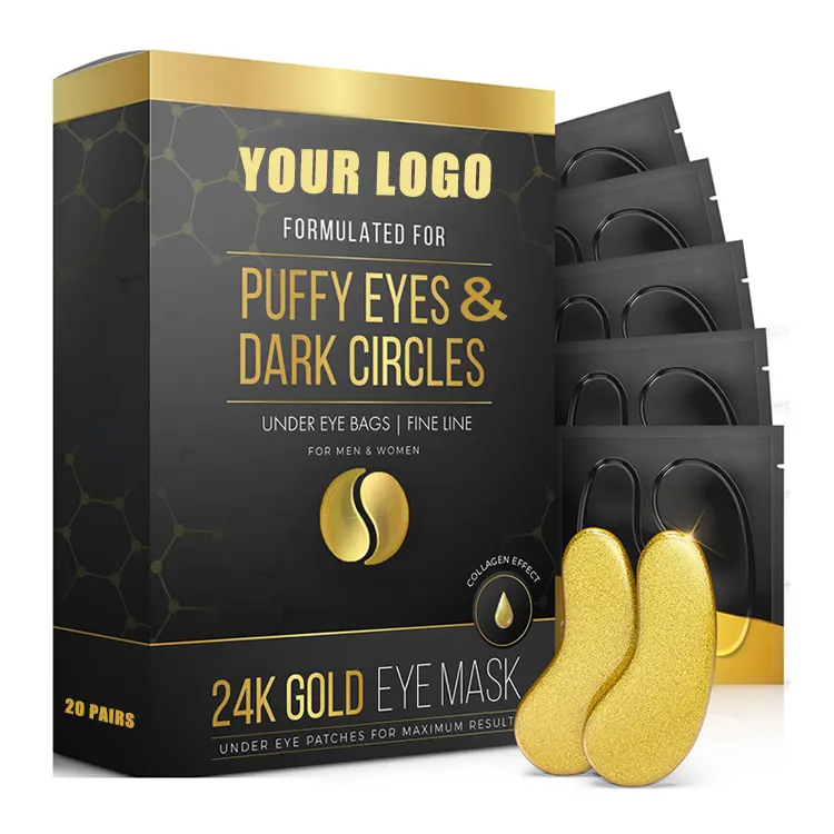 Oro bajo los ojos parches 20 pares