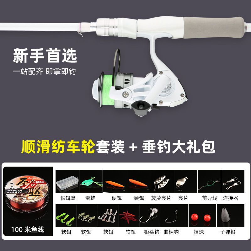 Spinning reel with straight rod [Basic Set]