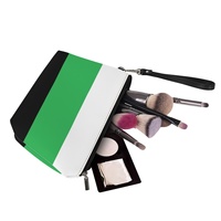 Pochette cosmétique personnalisée Neutrois Gay Rainbow Theme imprimée UV pour les voyages, le rangement de maquillage et la vente en gros