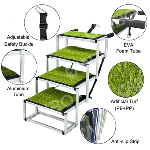 CANBO opvouwbare 5-stappen aluminium hond draagbare stappen ladder hoge dragende antislip auto huisdier trap - Product Image 3