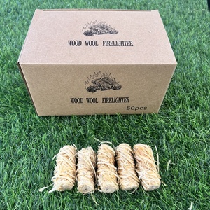 BBQ <strong>Grill</strong> Camping Firestarter Wood &amp; Wax Waterproof Portable 8-10 Min Burn Time Smoker Pellets Charcoal Fireplace - Product Image 1