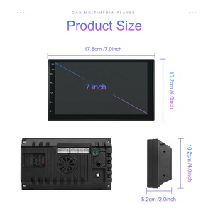 Podofo Android Double Din 7 ''<span class=keywords><strong>Autoradio</strong></span> <span class=keywords><strong>pas</strong></span> <span class=keywords><strong>cher</strong></span> AHD <span class=keywords><strong>GPS</strong></span> WIFI BT DSP FM Ventilateur de refroidissement Intelligent Voix écran partagé Voiture Stéréo OEM - Product Image 5