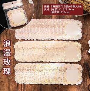 สมุดโน้ต<span class=keywords><strong>แบบ</strong></span>แผ่นหลวม ลายดอกกุหลาบ ปั๊มลายทอง<span class=keywords><strong>สาม</strong></span><span class=keywords><strong>มิติ</strong></span> พร้อมแผ่นบันทึกข้อความ - Product Image 6