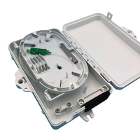 Boîtier de distribution de fibre optique FTTH 4 cœurs, étanche pour extérieur, en ABS, avec répartiteur PLC 1x4, montage mural, boîtier terminal IP65