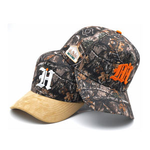 หมวกแก๊ปเบสบอล5แผงลายพรางพรางสไตล์สตรีทสไตล์ใหม่สำหรับผู้หญิงพร้อมภาพพิมพ์พัฟ - Product Image 3