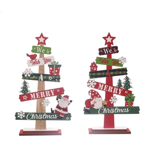 Mini Árbol de Navidad para Mesa, Adornos Decorativos de Madera para el Hogar, Escritorio, Estante, Decoración Navideña y Creación de Ambiente Festivo - Product Image 5