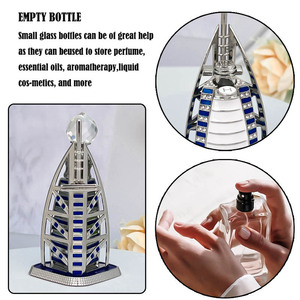 Dubai Ả Rập thuyền 10ml nước hoa tinh dầu Chai Thủy Tinh Phẳng que rỗng container vít nắp du lịch máy tính xách tay sơn thiết kế - Product Image 4