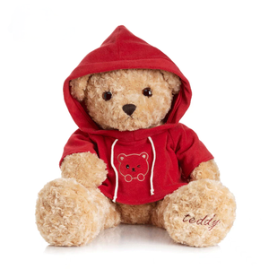 MilaBoo Orsacchiotto Peluche 20 Cm Beige - Morbido E Sicuro Con Occhi Ricamati, Cartolina Inclusa, Regalo Per Bambini