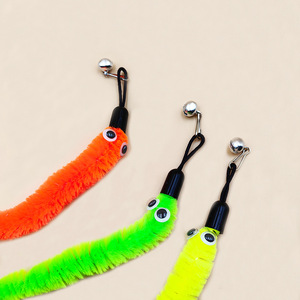 Extra <b>Large</b> New Pet Cat Toy Caterpillar Replacement Head Cat Teasing Stick Cat <b>Plush</b> Toy Fishing Rod Replacement Head - Product Image 3