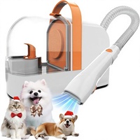 Kit de toilettage pour animaux tout-en-un à forte aspiration 12000Pa, faible bruit, tondeuse électrique pour chiens et chats, 3 vitesses réglables