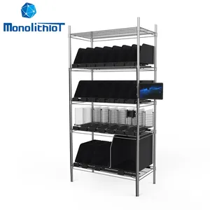 MonolithIoT light duty rack automated inventory counting management system solutions smart bin weighing gravity shelf