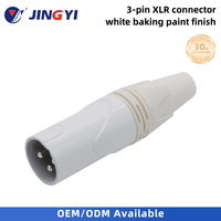 Connecteur audio XLR blanc 3 broches mâle/femelle pour microphone, mixeur, système de sonorisation DJ