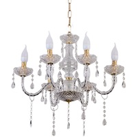 Lustre en cristal LED alimenté par courant alternatif de haute qualité lumières de mariage élégantes pour les décorations de salles et de rituels de cérémonie