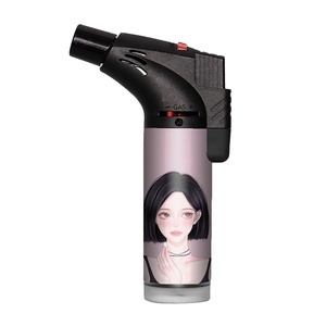 Nouveaux Produits Logo Personnalisé Portable Moins Cher Prix De Gros Puissant Briquet Torche Inclinée Rechargeable de Haute Qualité Vente en Gros - Product Image 1