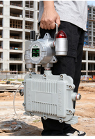 Monitor de Gas Independiente, Detector de Gases Múltiples Transportable, Sin Necesidad de Controlador, Estación de Alarma 4 en 1 para Seguridad Industrial
