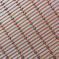 Plaque en aluminium légère couleur café, maille de 3 mm d'épaisseur pour plafonds de magasins, murs décoratifs et panneaux d'affichage (maille décorative)