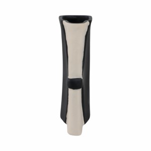 Vase en céramique asymétrique, poterie moderne pour la décoration de salon, chambre, bureau ou table. - Product Image 3