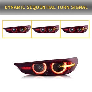 Montaje de luz trasera LED de coche para <span class=keywords><strong>Mazda</strong></span> <span class=keywords><strong>3</strong></span> Axela <span class=keywords><strong>Sedan</strong></span> 2019 2020 2021 <span class=keywords><strong>2022</strong></span> freno antiniebla trasero Luz de marcha atrás luz trasera de señal de giro - Product Image 4