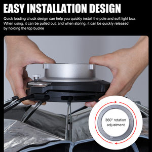 New Arrival cầm tay gấp Bowens gắn kết 90cm nhiếp ảnh sống <span class=keywords><strong>flash</strong></span> ánh sáng bên ngoài Parabol Softbox với lưới - Product Image 6