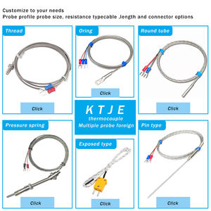 K-тип большой термопары для духовки, высокотемпературный термостойкий высокоточный датчик температуры, бронированный зонд OEM, настраиваемый - Product Image 5